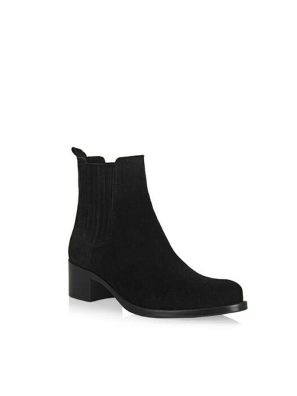 New! LA CANADIENNE Prince Waterproof Bootie Black Suede Size 8 DD35